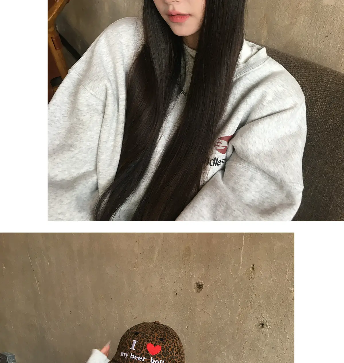 Women New American Retro Flat-Brim Hat with Heart Design — feature 11