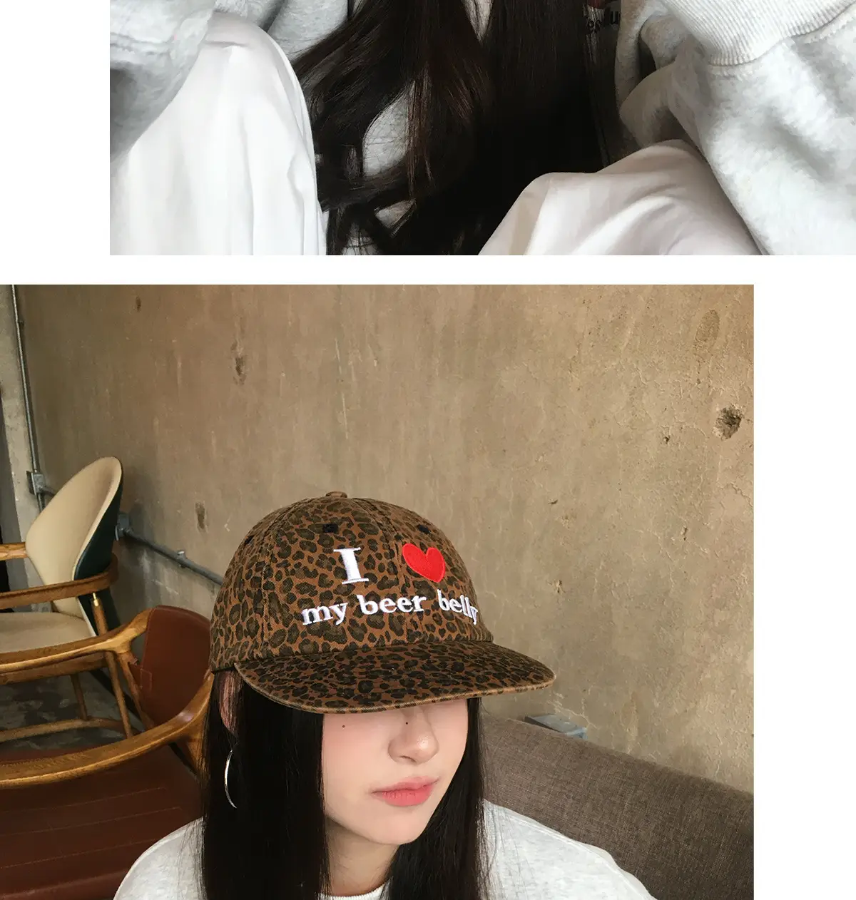 Women New American Retro Flat-Brim Hat with Heart Design — feature 16
