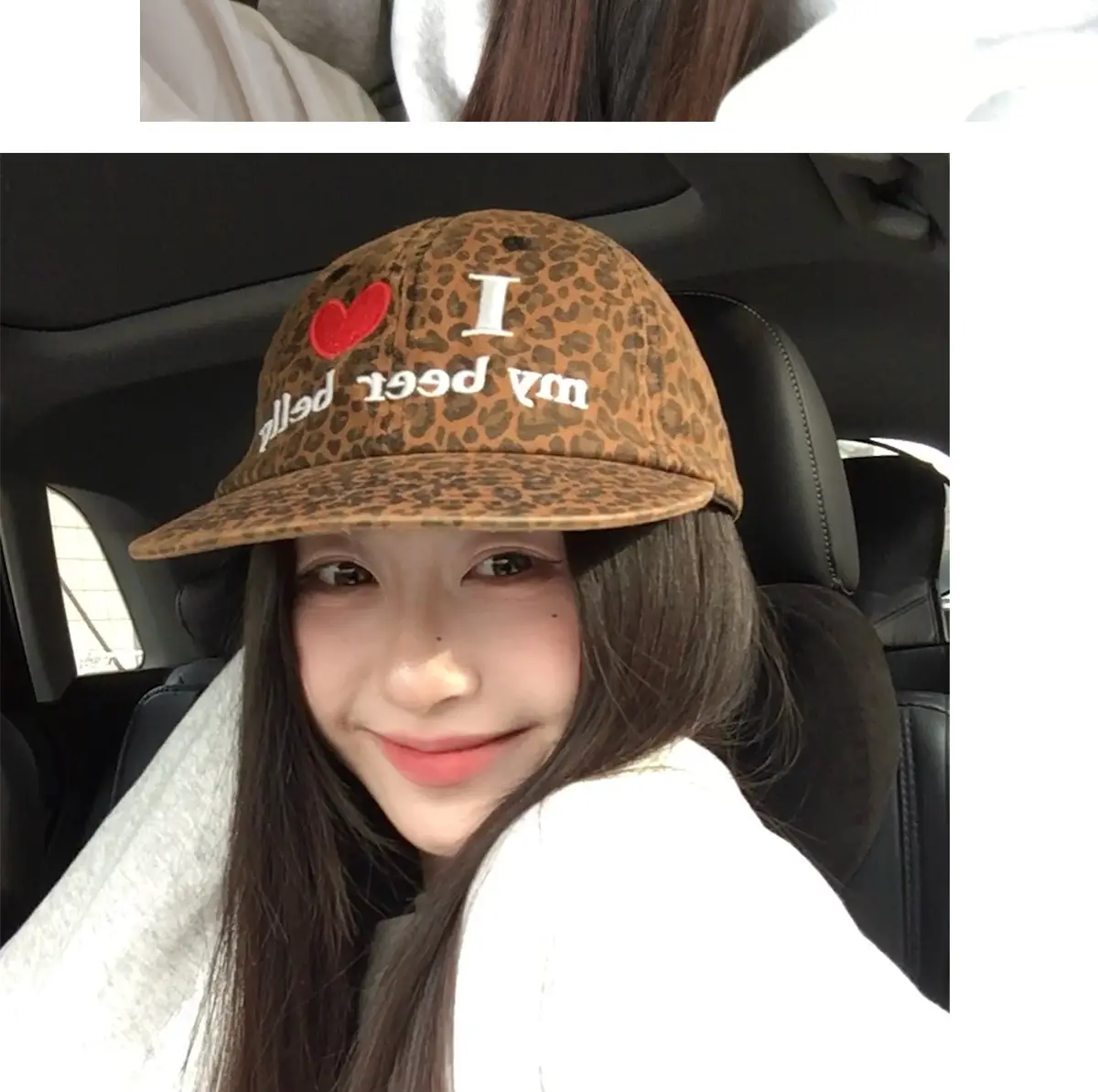 Women New American Retro Flat-Brim Hat with Heart Design — feature 7
