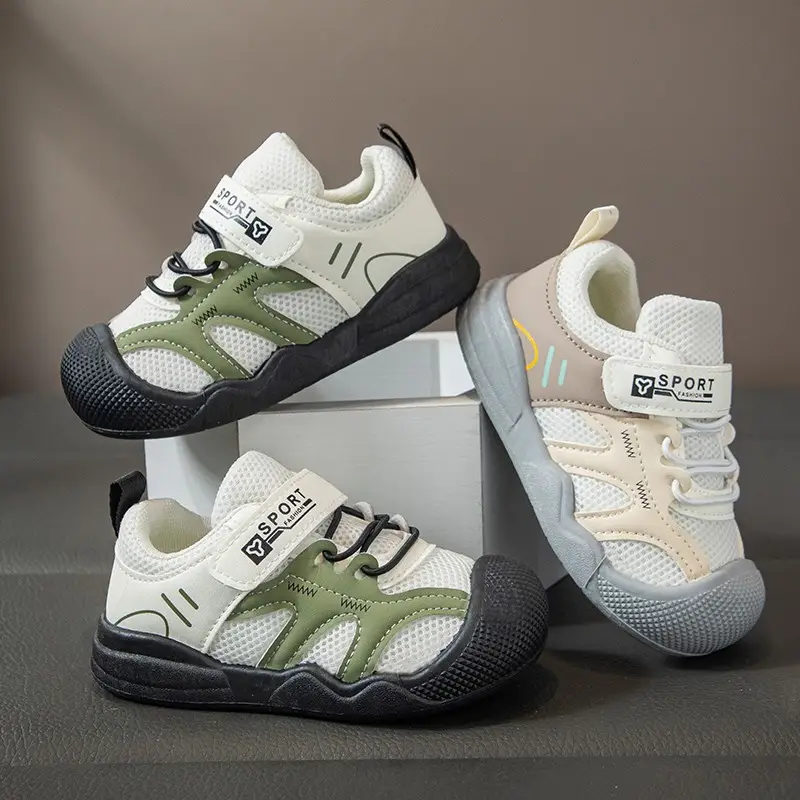 New Children's Sports Shoes, New Baby Breathable Mesh Girls' Summer Single Mesh Toddler Shoes, Baby Soft Soles - Image 3