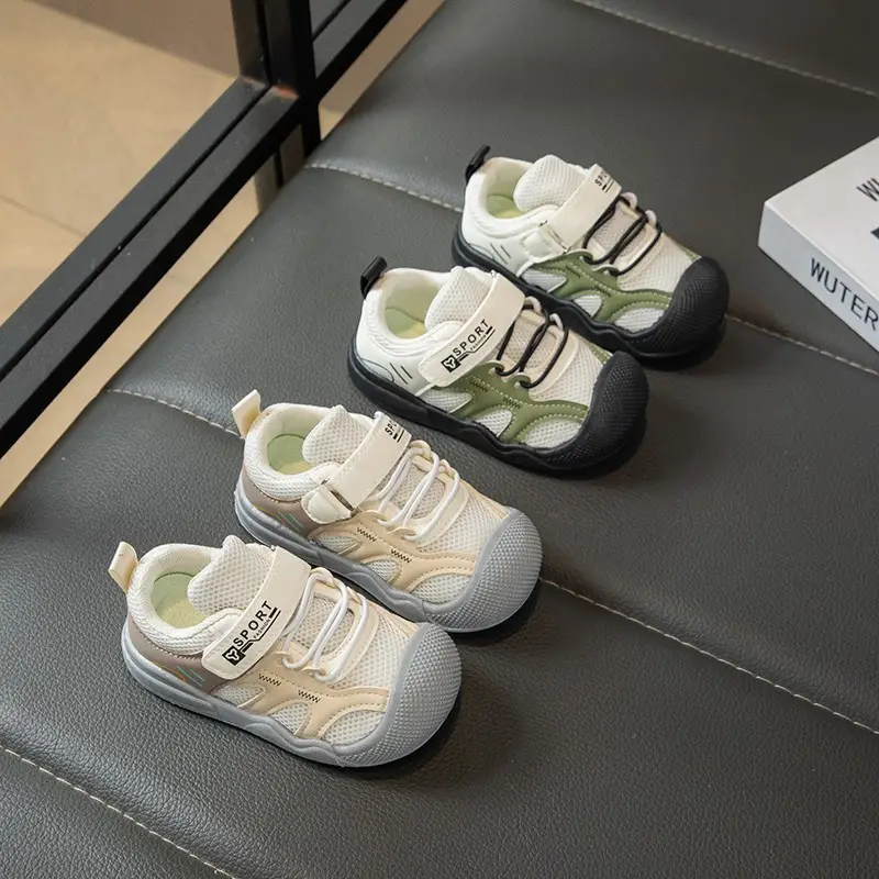 New Children's Sports Shoes, New Baby Breathable Mesh Girls' Summer Single Mesh Toddler Shoes, Baby Soft Soles - Image 4