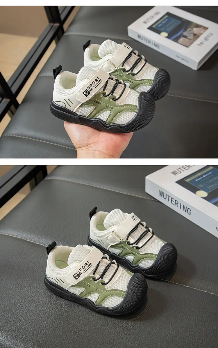 New Children's Sports Shoes, New Baby Breathable Mesh Girls' Summer Single Mesh Toddler Shoes, Baby Soft Soles — feature 1