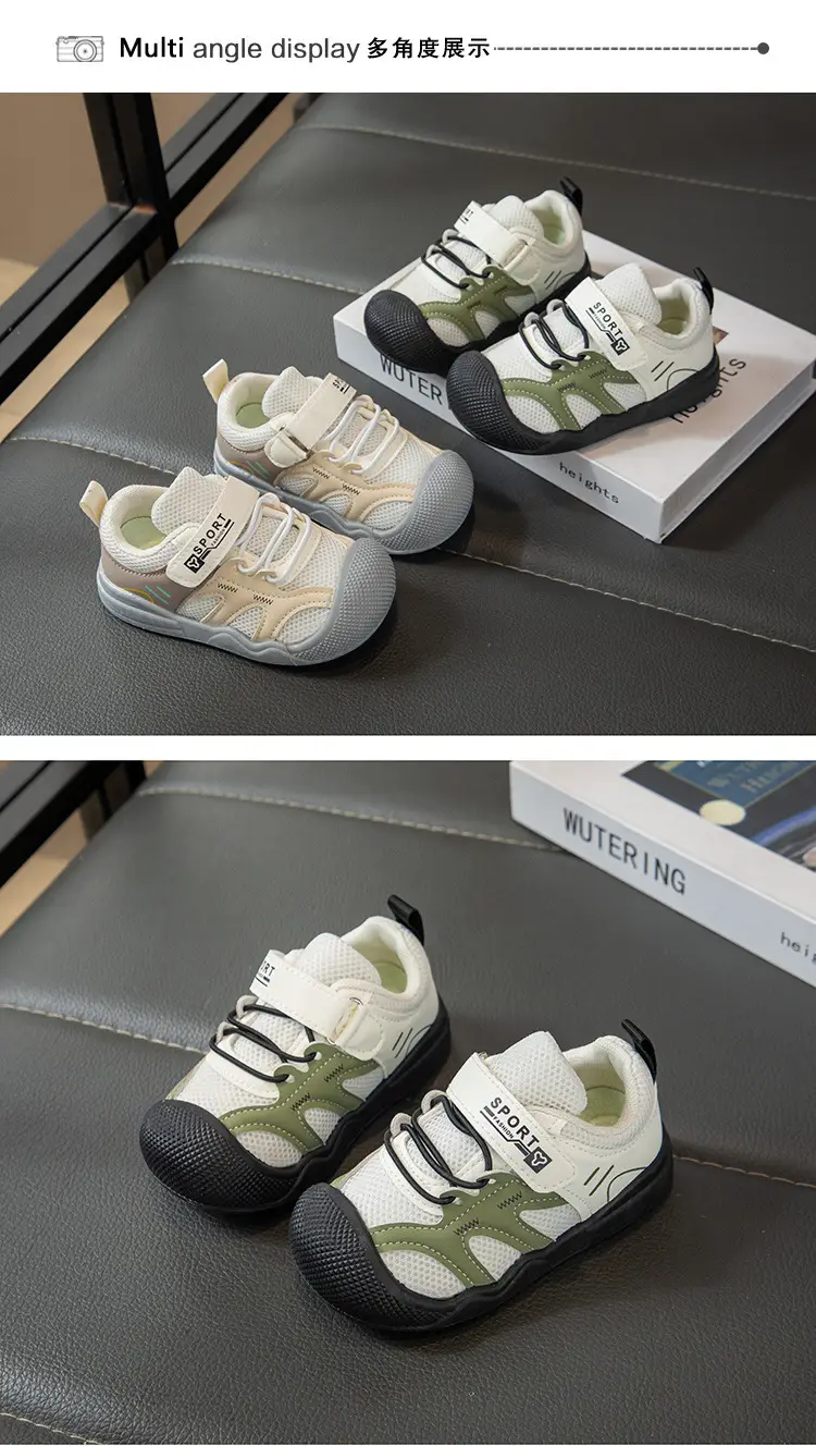 New Children's Sports Shoes, New Baby Breathable Mesh Girls' Summer Single Mesh Toddler Shoes, Baby Soft Soles — feature 13