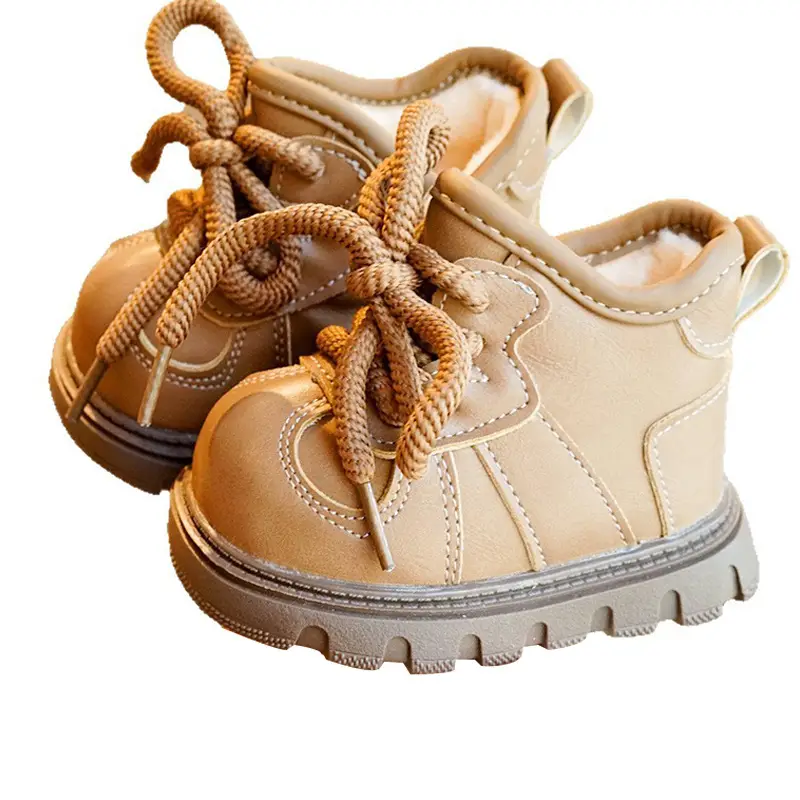 Toddler Shoes Winter Fleece-Lined Thickeneded Beginner Baby Shoes 1-2 Years Old Baby Shoes Soft Sole Non-Slip and Warm - Image 7