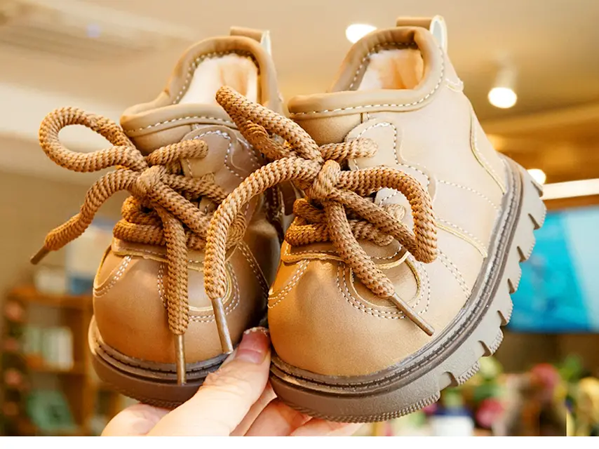 Toddler Shoes Winter Fleece-Lined Thickeneded Beginner Baby Shoes 1-2 Years Old Baby Shoes Soft Sole Non-Slip and Warm — feature 6