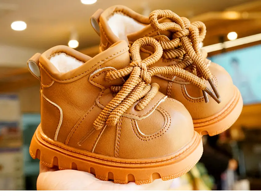 Toddler Shoes Winter Fleece-Lined Thickeneded Beginner Baby Shoes 1-2 Years Old Baby Shoes Soft Sole Non-Slip and Warm — feature 7