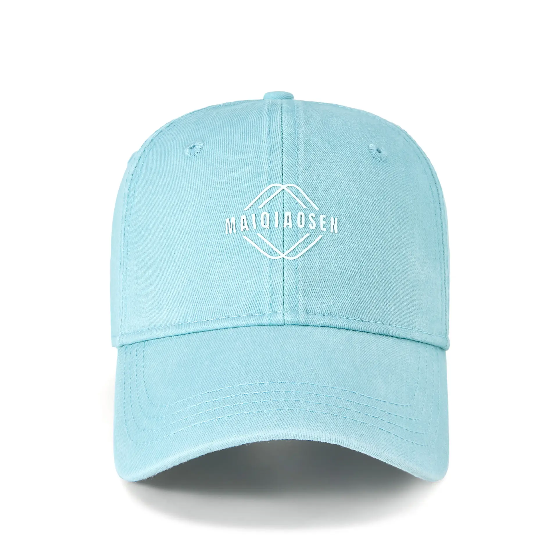 New Retro Washed Soft Top Baseball Cap Trendy Printed Versatile Duckbill Cap Men's Large Head Circumference Outdoor Sports Cap