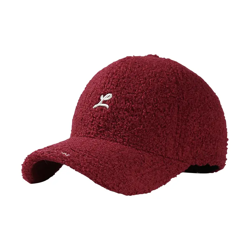 Women's Grey Velvet Teddy Cap Large Head