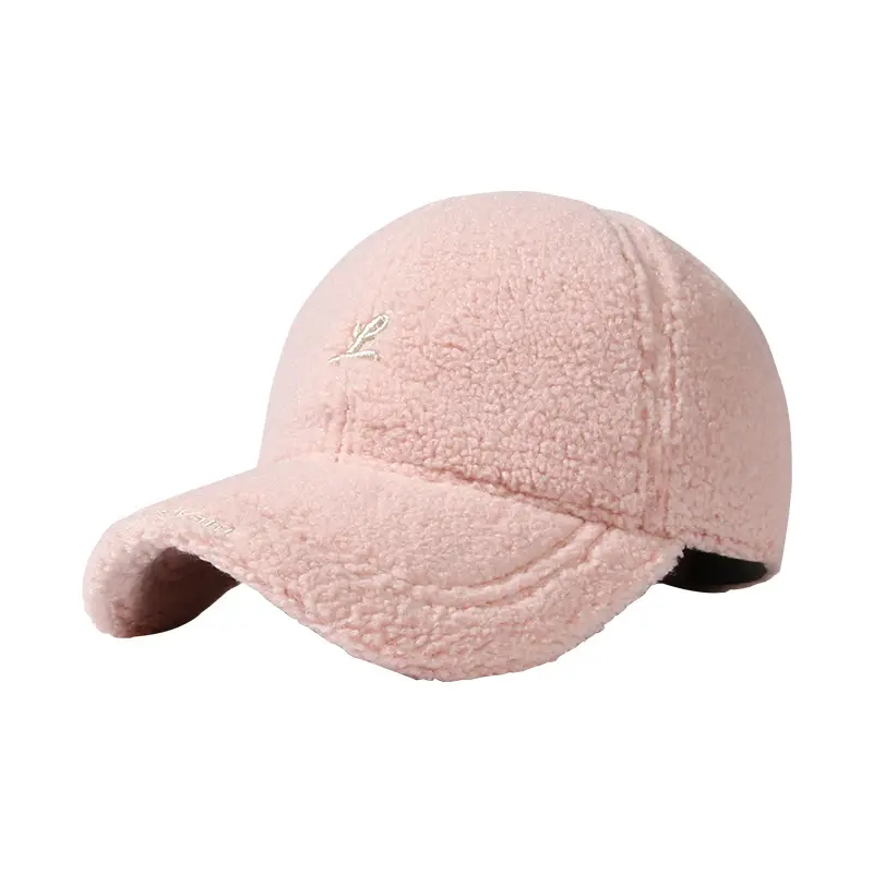 Women's Grey Velvet Teddy Cap Large Head