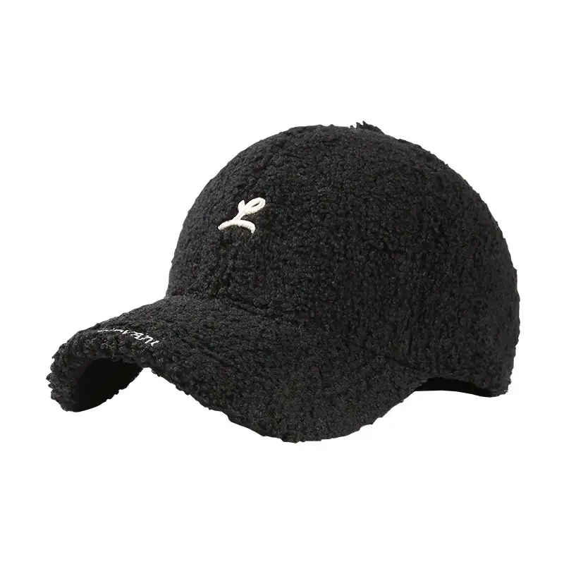Women's Grey Velvet Teddy Cap Large Head