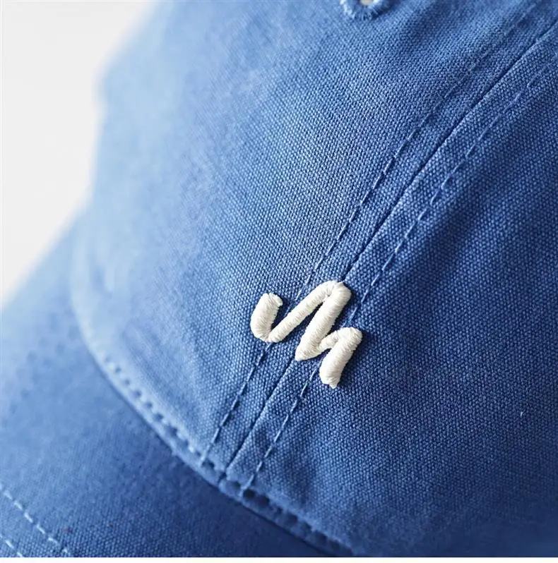 Blue Three-Dimensional Letter Embroidered Baseball Cap for Men Women — feature 11