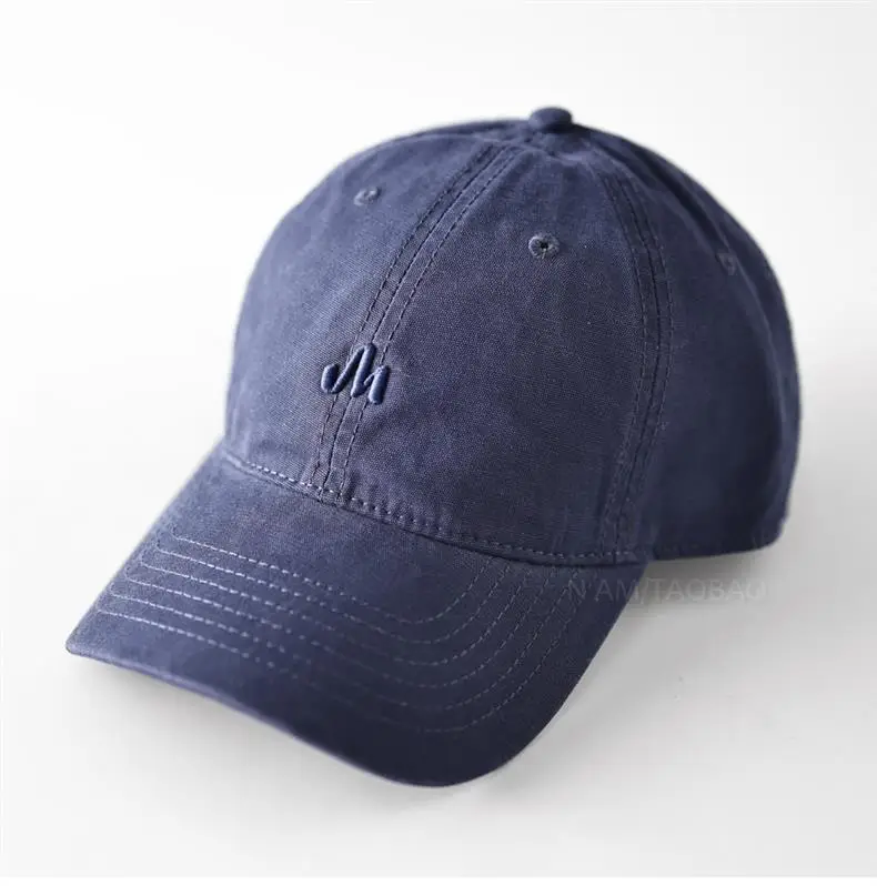 Blue Three-Dimensional Letter Embroidered Baseball Cap for Men Women — feature 3