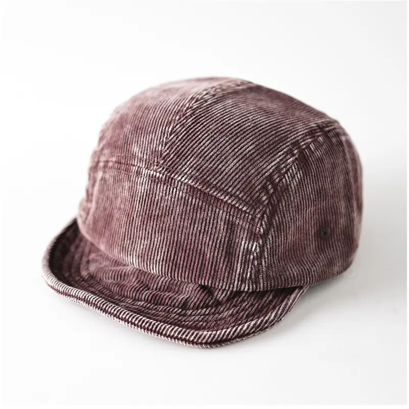 Vintage Distressed Corduroy Baseball Cap Unisex - Image 5