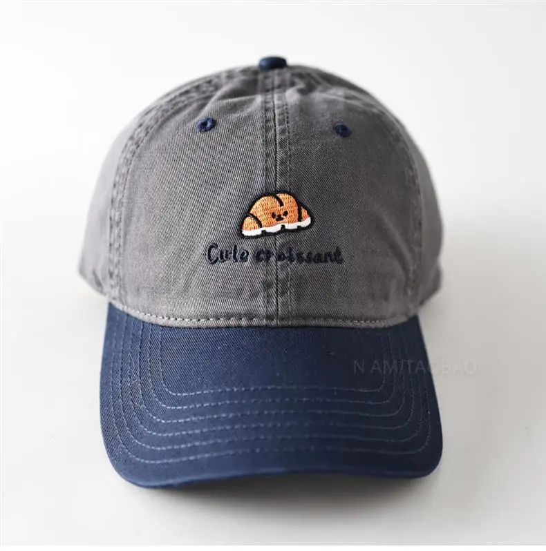Cartoon Croissant Cap for Men Women Sunshade Duckbill — feature 14