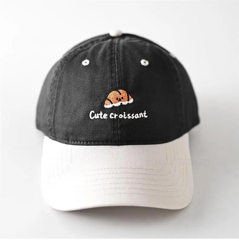 Cartoon Croissant Cap for Men Women Sunshade Duckbill — feature 17