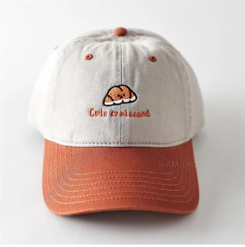 Cartoon Croissant Cap for Men Women Sunshade Duckbill — feature 18
