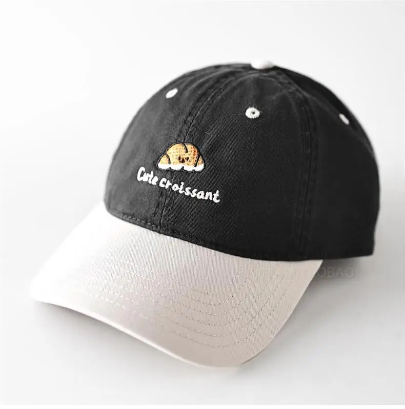 Cartoon Croissant Cap for Men Women Sunshade Duckbill — feature 3
