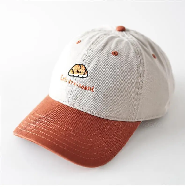 Cartoon Croissant Cap for Men Women Sunshade Duckbill — feature 6