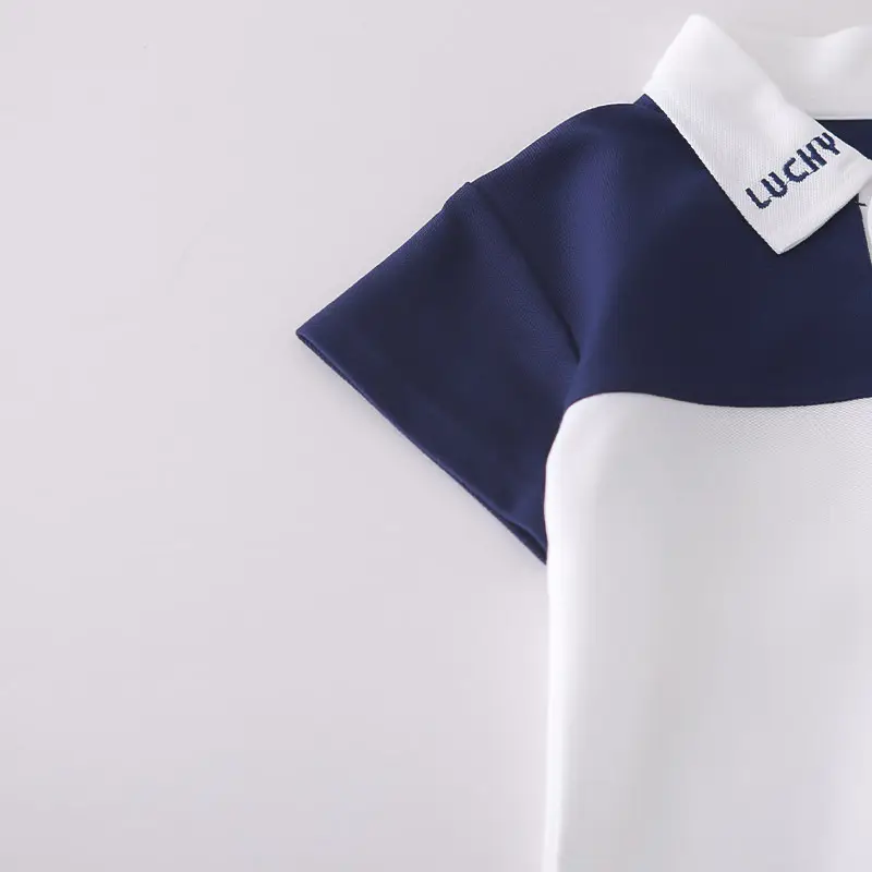 Boys Navy Blue White Polo Shorts Set Summer โ feature 14