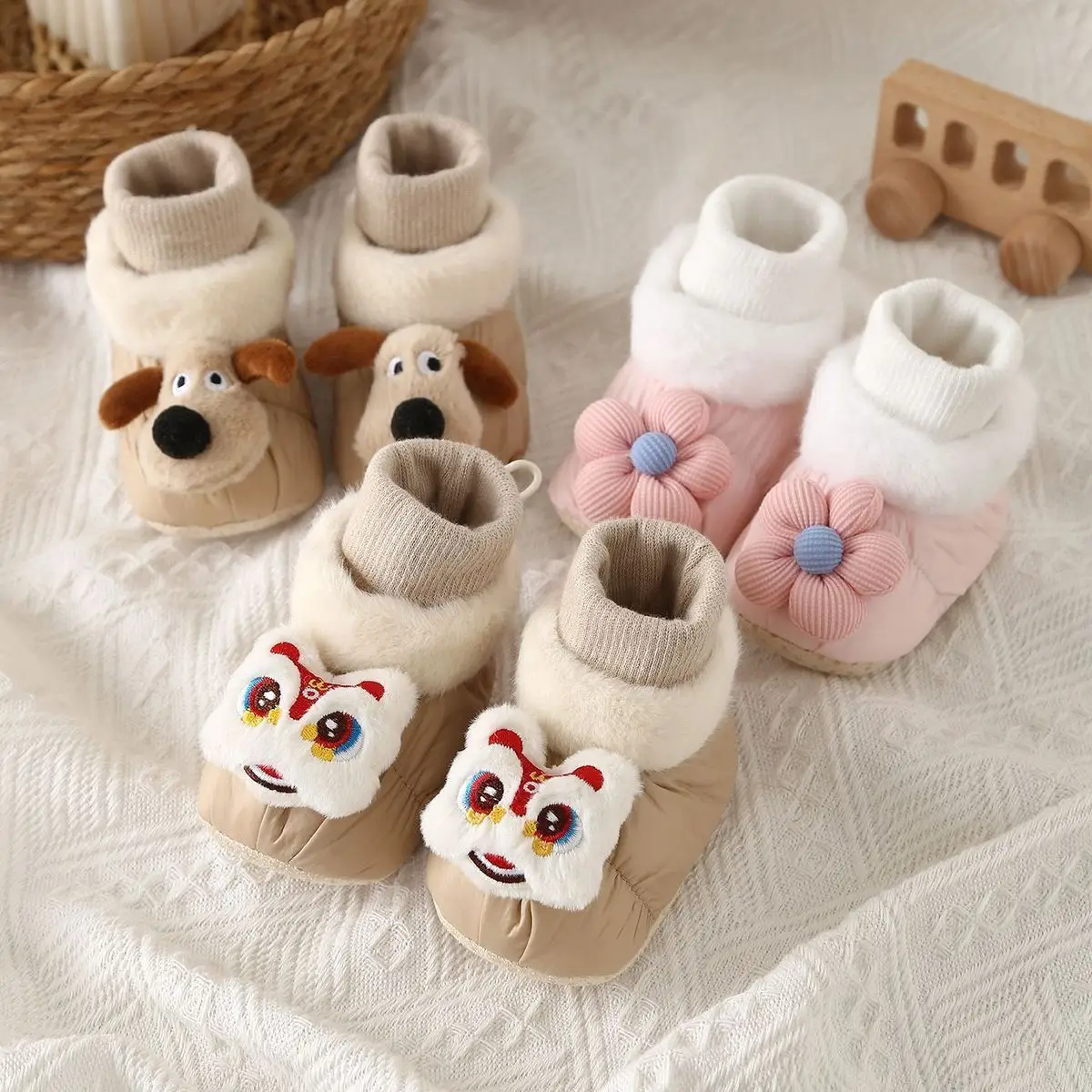 Pink Cartoon Baby Shoes for 0-3 Years — feature 7