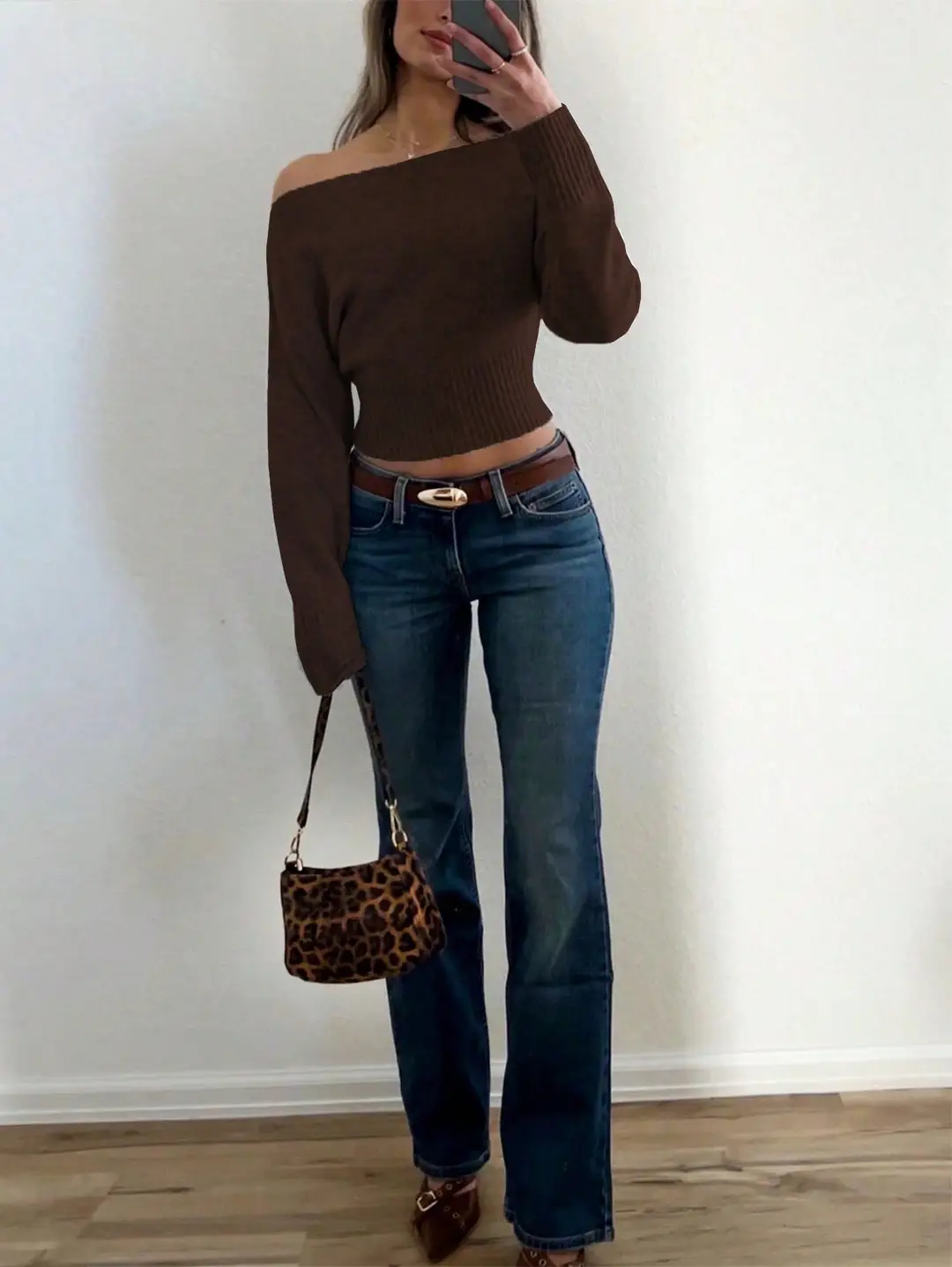 European and American Loose One-Shoulder Long-Sleeved Pullover Sweater for Women 2025 Autumn and Winter Lazy Style Knitted Top — feature 29