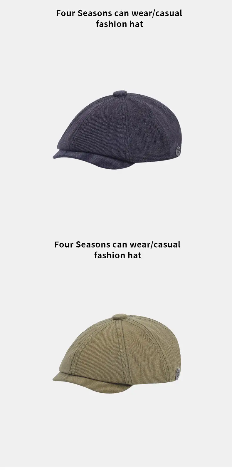 Women Casual Beige Peaked Cap with Logo — feature 10