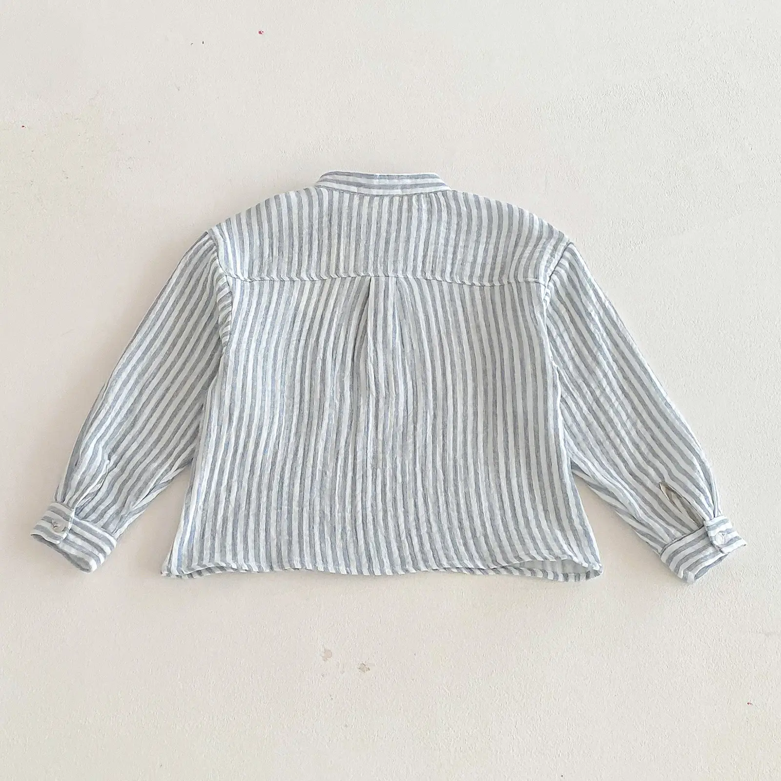 Loose Fitting Linen Striped Long Sleeve T-Shirt for Boys — feature 17