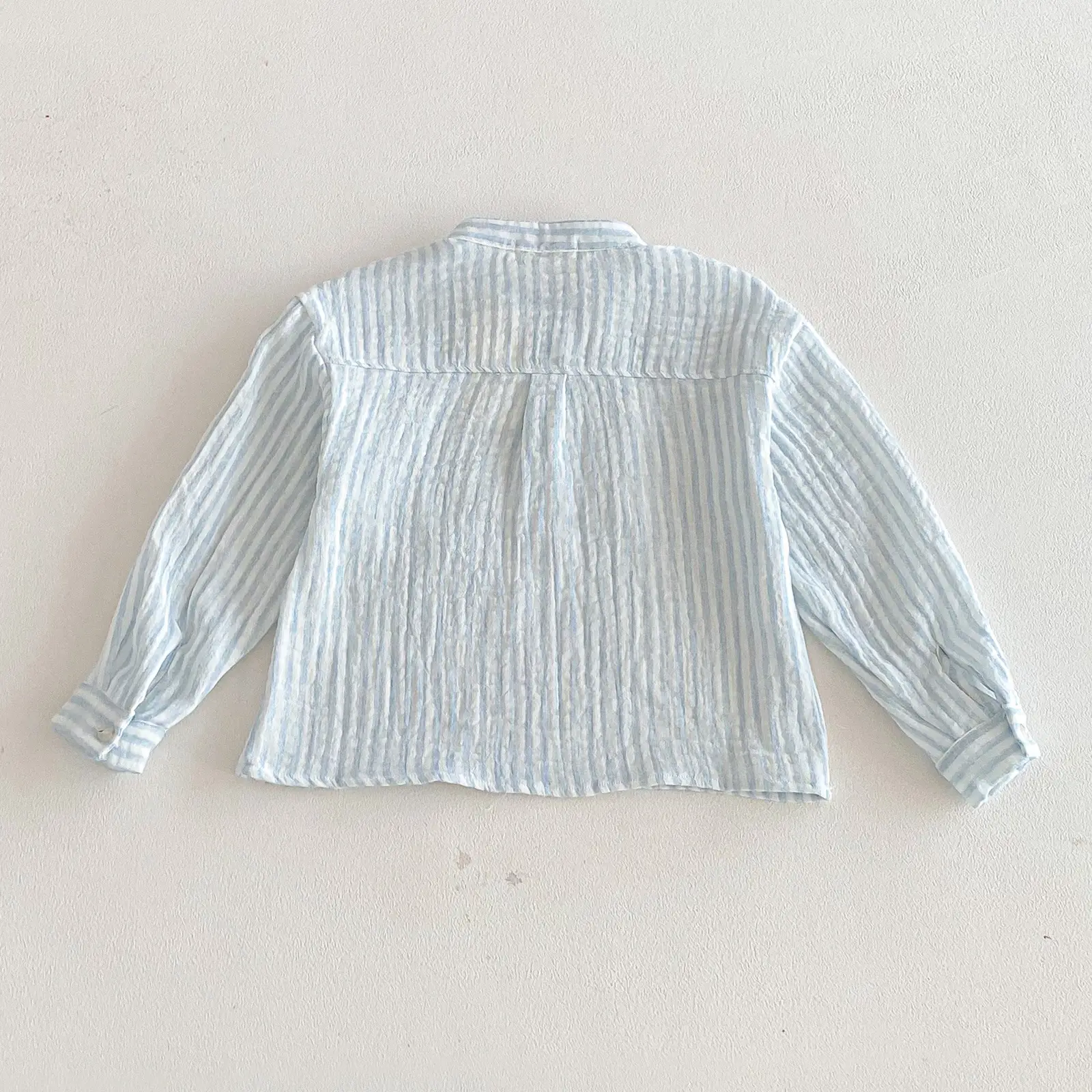 Loose Fitting Linen Striped Long Sleeve T-Shirt for Boys — feature 20