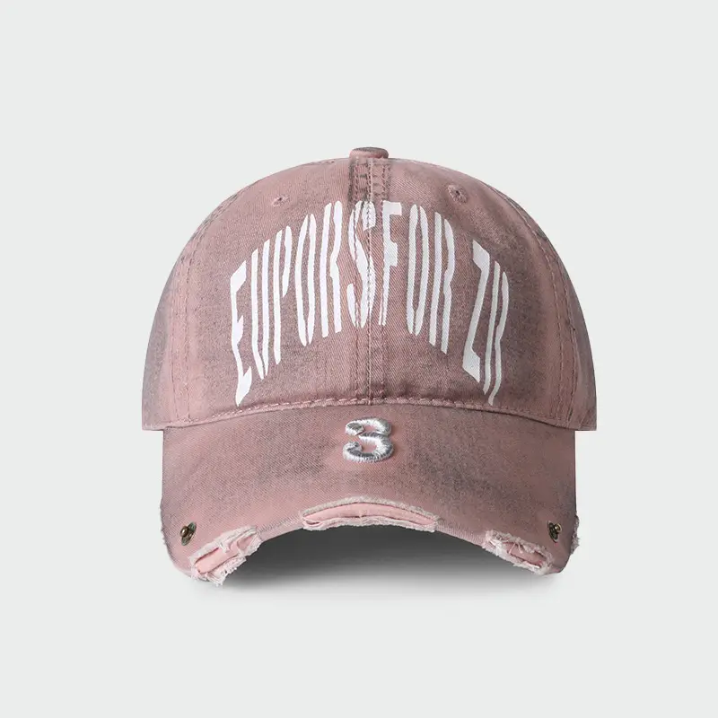 Maroon 3D Letter Print Baseball Cap with Duckbill Design
