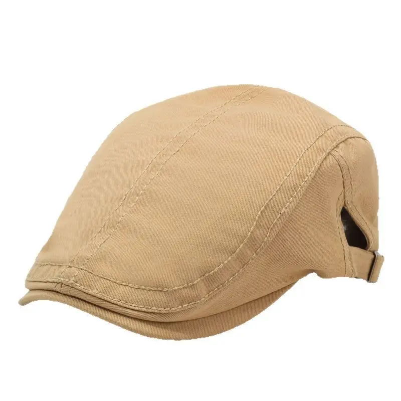 Men Navy Blue Beret Hat with Adjustable Strap - Image 12