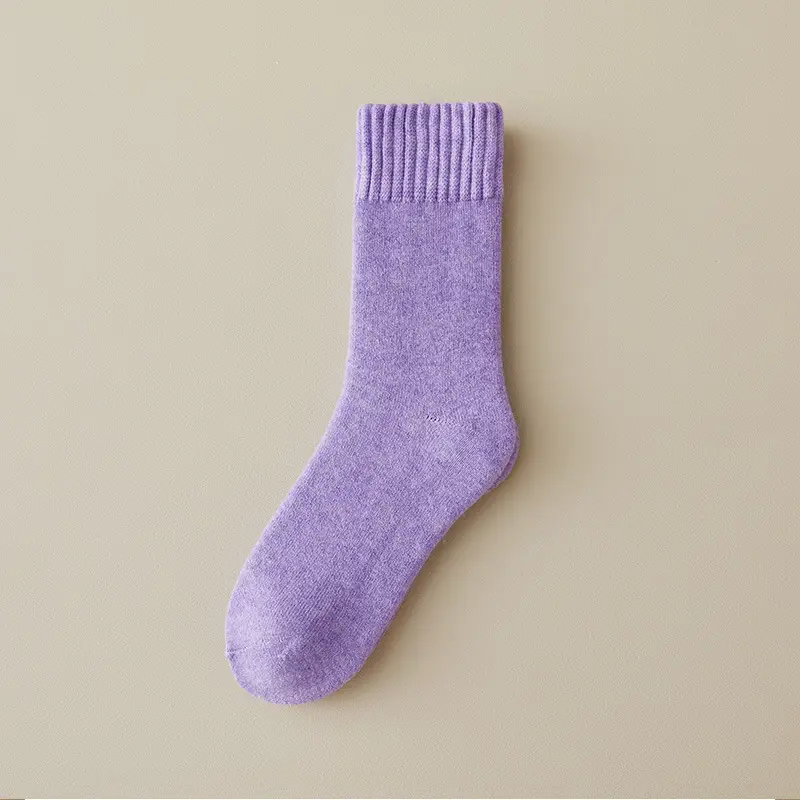 Zhuji Sleep Light Warm Winter Maternity Socks Versatile Thick Long Socks for Women Winter Thickened Fleece Cold-Resistant Mid-Calf Socks
