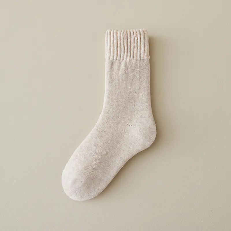 Zhuji Sleep Light Warm Winter Maternity Socks Versatile Thick Long Socks for Women Winter Thickened Fleece Cold-Resistant Mid-Calf Socks