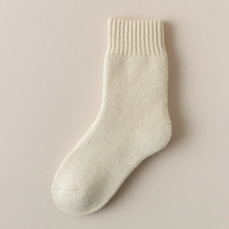 Zhuji Sleep Light Warm Winter Maternity Socks Versatile Thick Long Socks for Women Winter Thickened Fleece Cold-Resistant Mid-Calf Socks