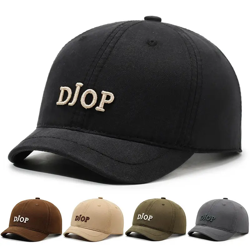 Brown DJOOP Embroidered Baseball Cap for Men Women - Image 7