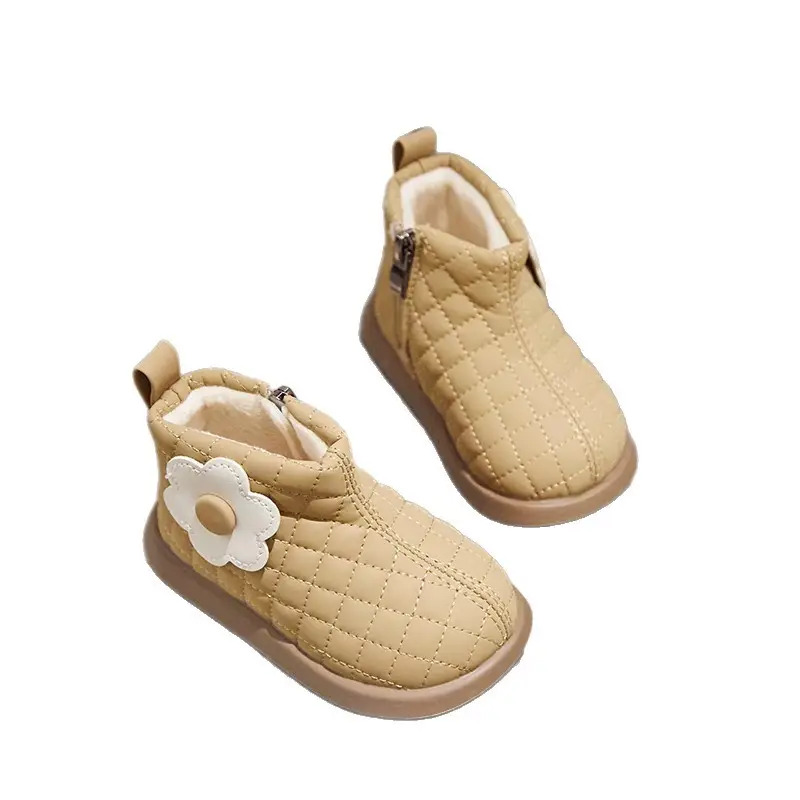 Girls Velvet Cotton Baby Boots Autumn Winter