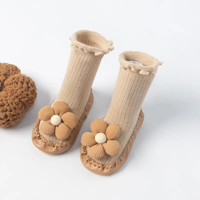 Cute Floral Warm Baby Socks for Boys Girls - Image 3