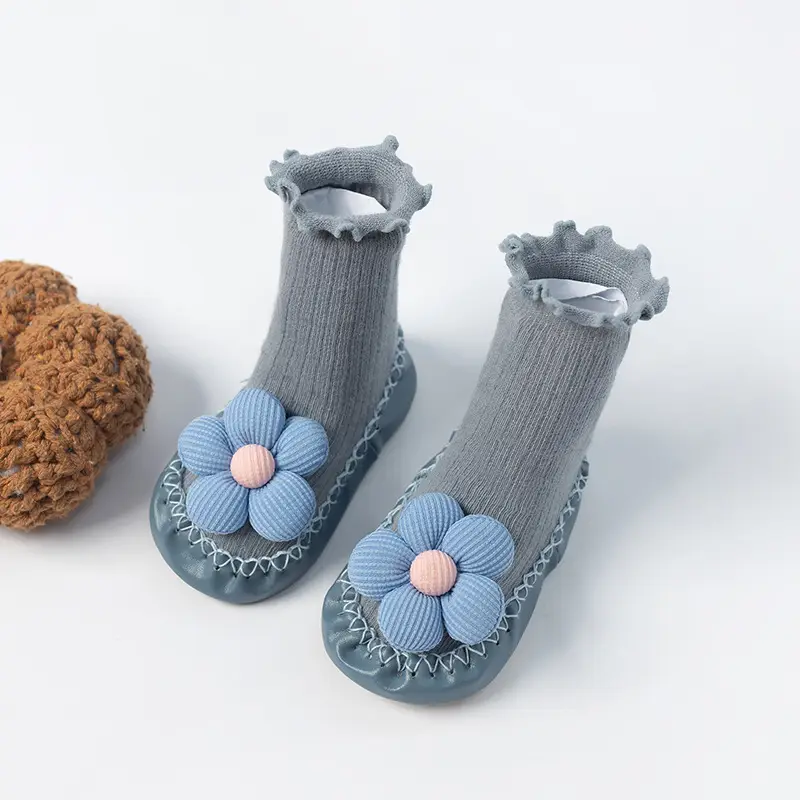 Cute Floral Warm Baby Socks for Boys Girls - Image 4