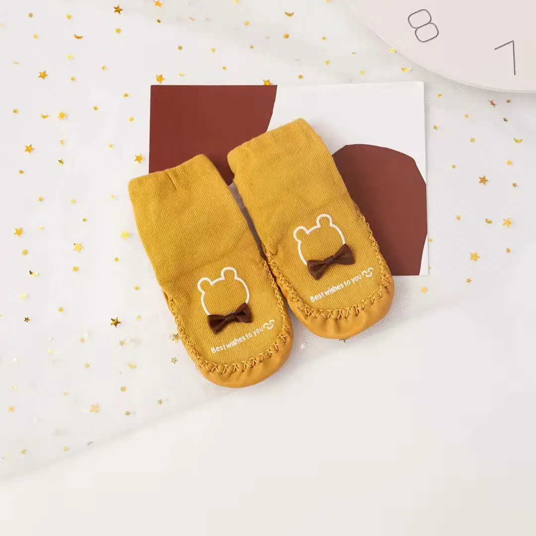 Blue Soft Baby Socks with Gold Buckle - Image 8