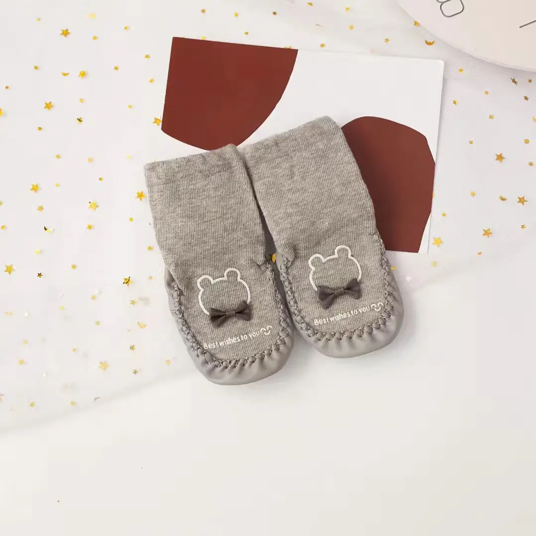 Blue Soft Baby Socks with Gold Buckle - Image 9