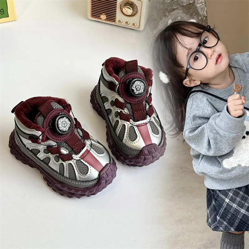 Baby Velvet Sandals Winter Warm Soft Soled Toddler Shoes