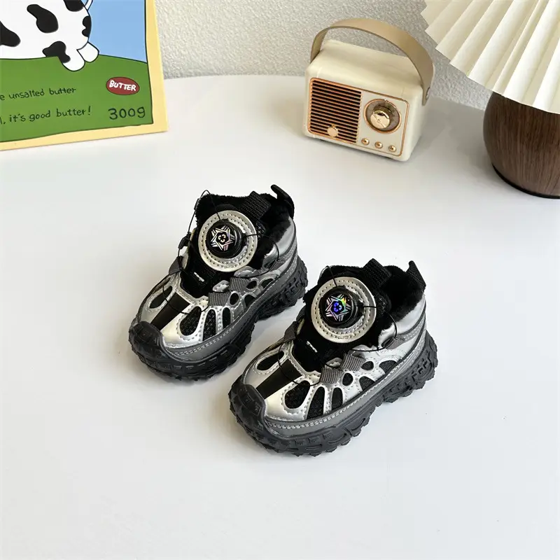 Baby Velvet Sandals Winter Warm Soft Soled Toddler Shoes