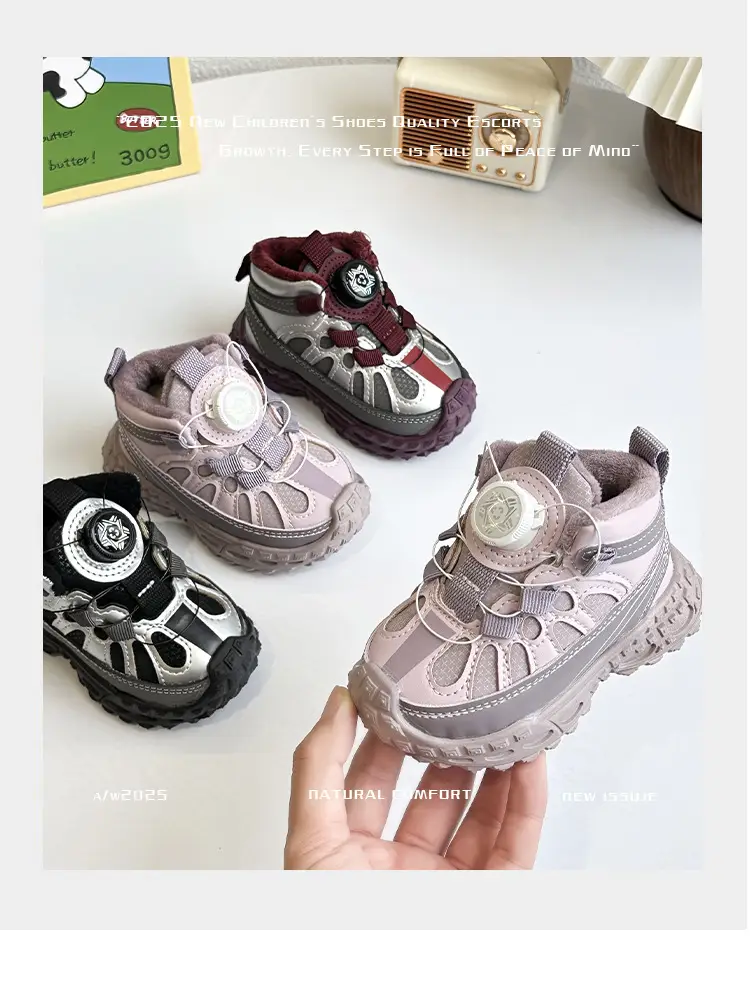 Baby Velvet Sandals Winter Warm Soft Soled Toddler Shoes — feature 1