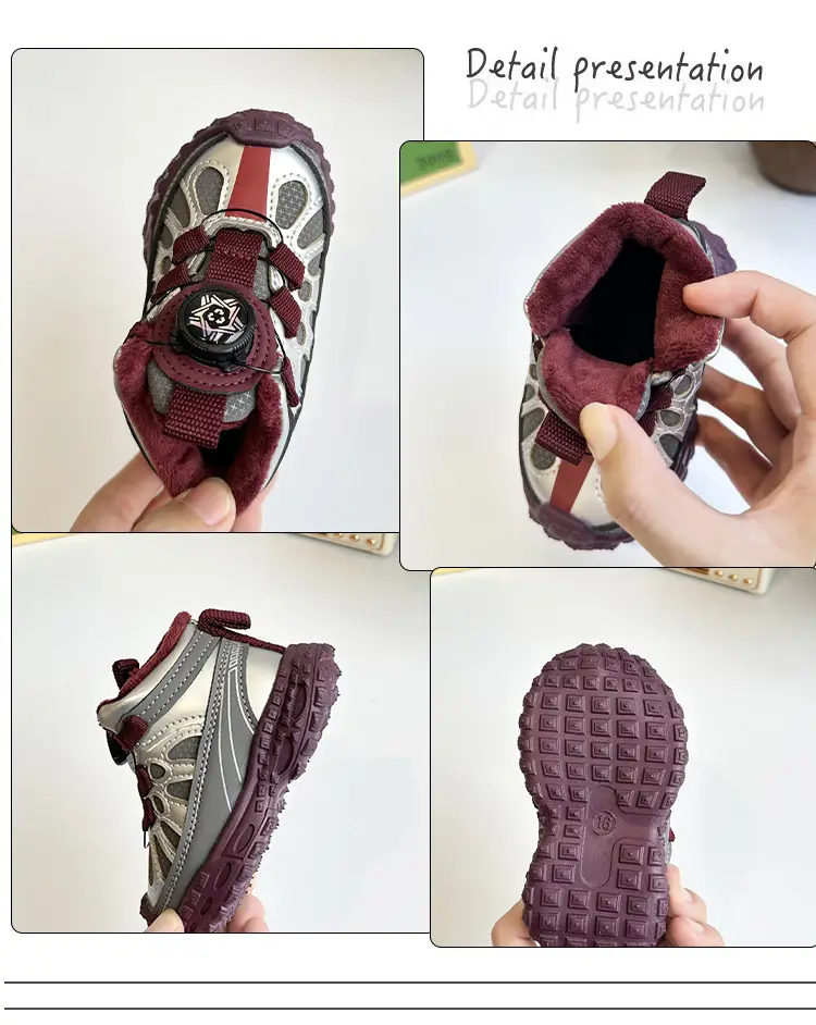 Baby Velvet Sandals Winter Warm Soft Soled Toddler Shoes — feature 5
