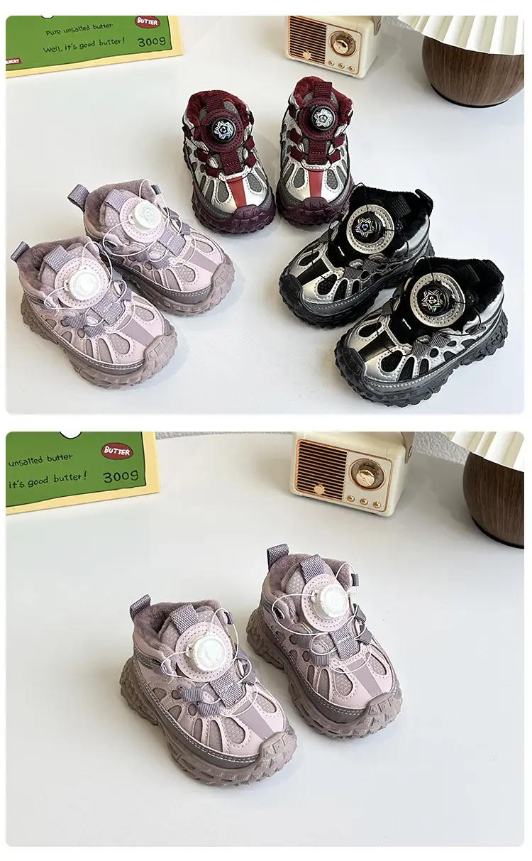 Baby Velvet Sandals Winter Warm Soft Soled Toddler Shoes — feature 7