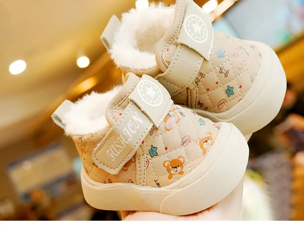Winter Fleece Lined Toddler Shoes 1-2Yr Non-Slip Warm — feature 3