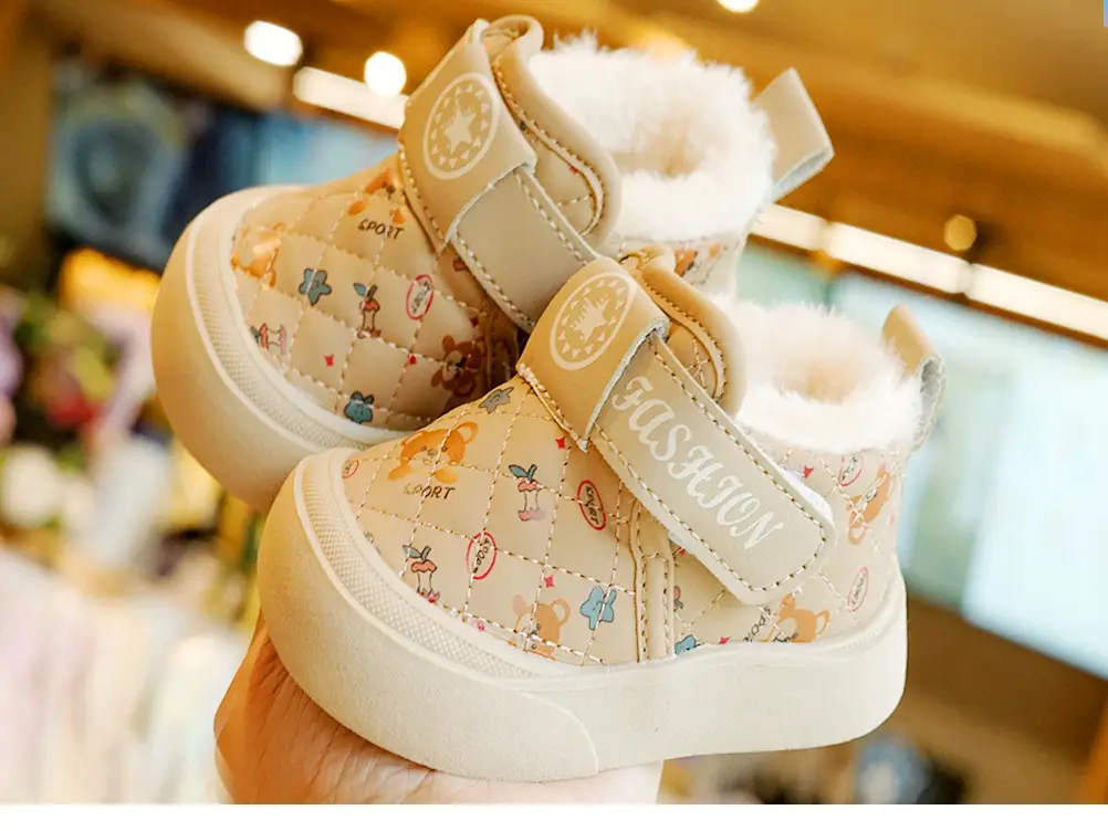 Winter Fleece Lined Toddler Shoes 1-2Yr Non-Slip Warm — feature 4