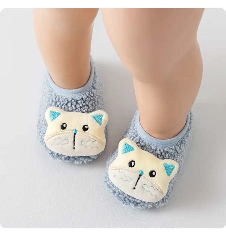 Cute Cartoon Cat Baby Socks Autumn Winter Non-Slip — feature 9