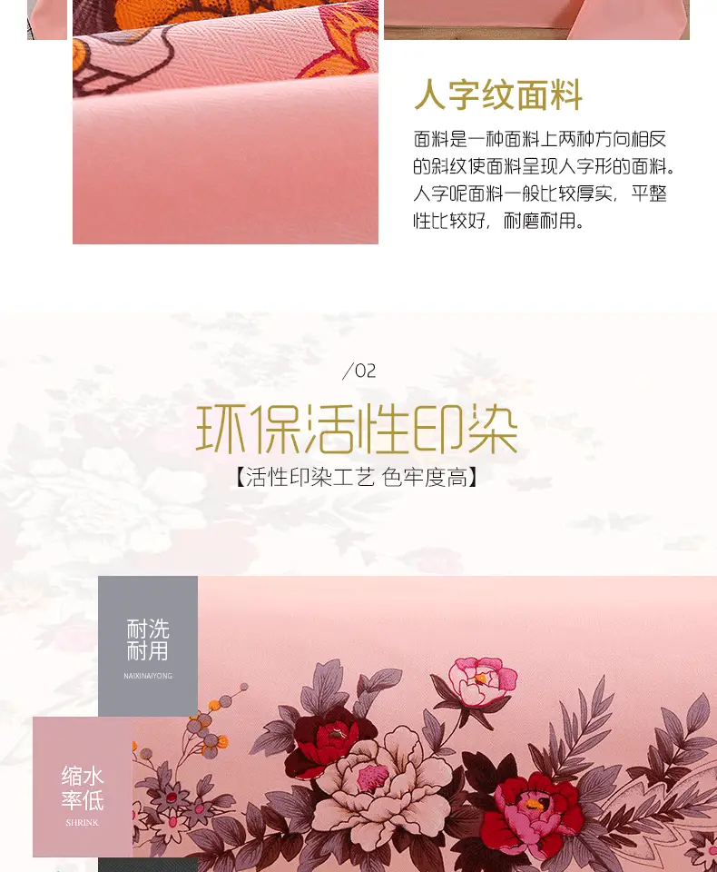 Shanghai Traditional Cotton Bed Sheetss, Thickened National Cotton Printed Thickened Coarse Cotton Pure Cotton Skin-Friendly Twill Quilt Cover — feature 4