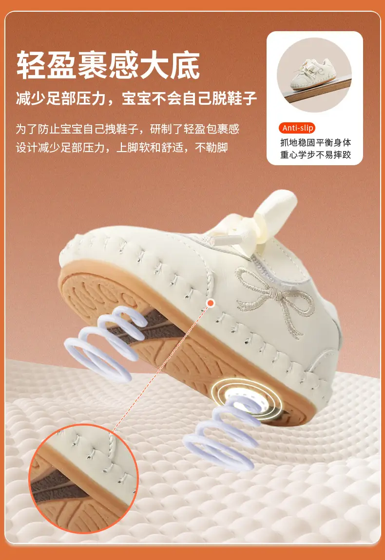 Baby Shoes for Girls Fleece Lined Soft Sole 6-12M — feature 18