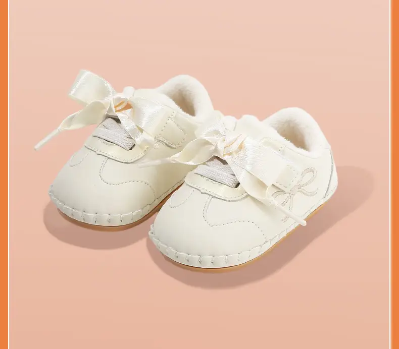 Baby Shoes for Girls Fleece Lined Soft Sole 6-12M — feature 24